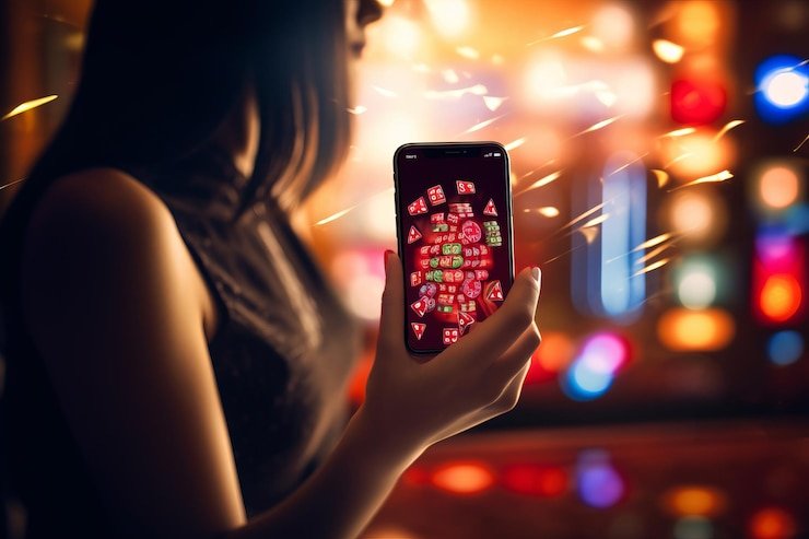Pengguna mengakses platform hiburan pilartoto melalui perangkat mobile dengan tampilan responsif dan aman